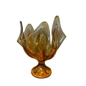 Viking Amber Whimsical Vase Beautiful Shape and Style
